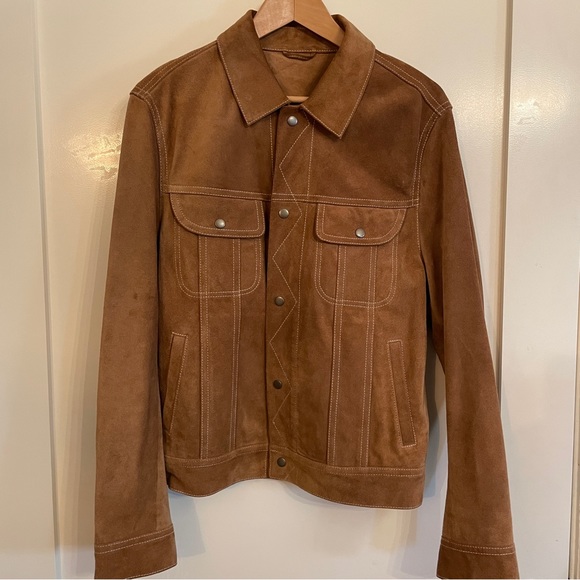 Vince Other - Vince Brown Suede Trucker Jacket